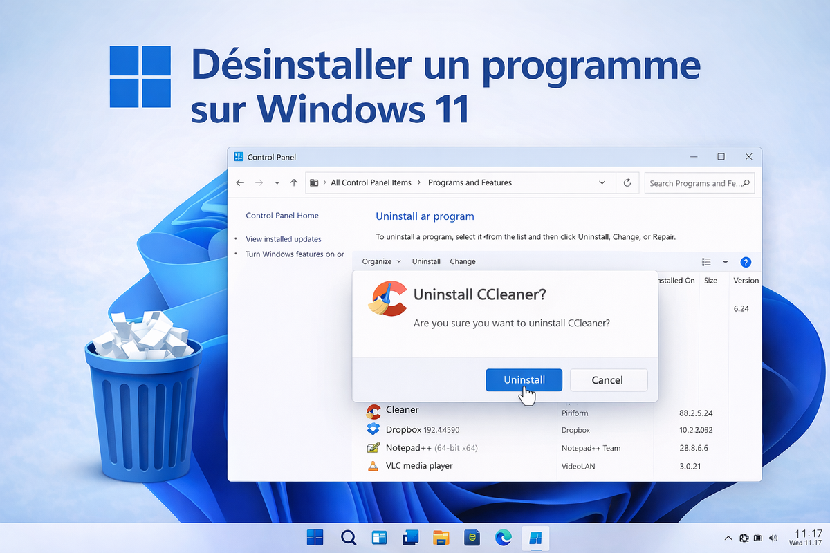 Comment désinstaller un logiciel proprement sur Windows ?