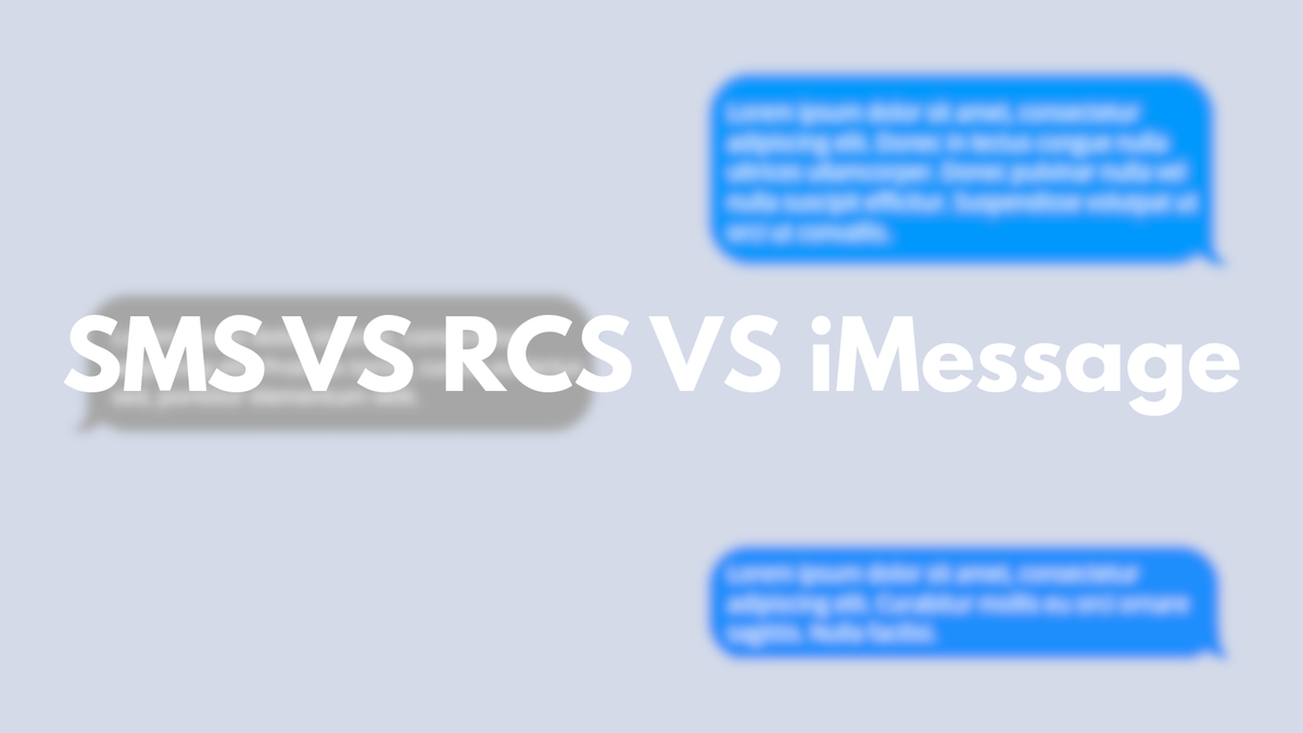 SMS vs RCS vs iMessage, quelles sont les différences ?