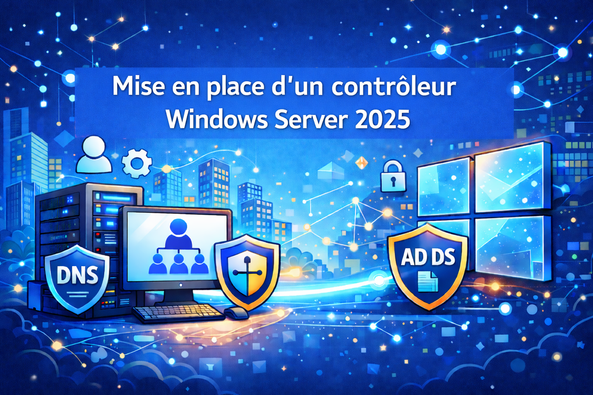 Mise en place d'un contrôleur de domaine Windows Server 2025