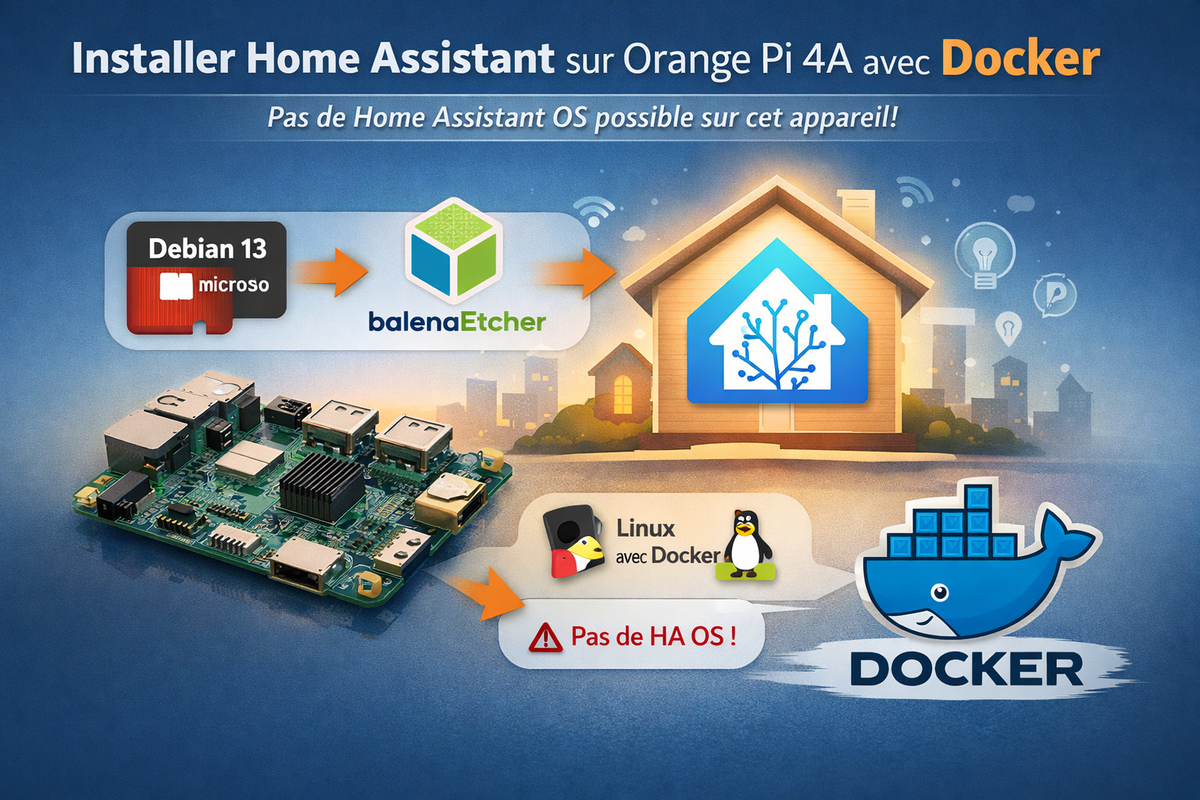 Home Assistant : Installation sur l'Orange PI 4A
