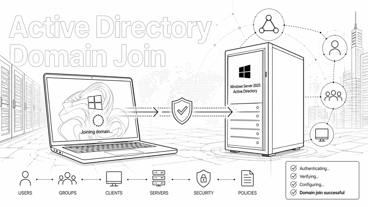 Intégrer des machines à un domaine Windows Server 2025