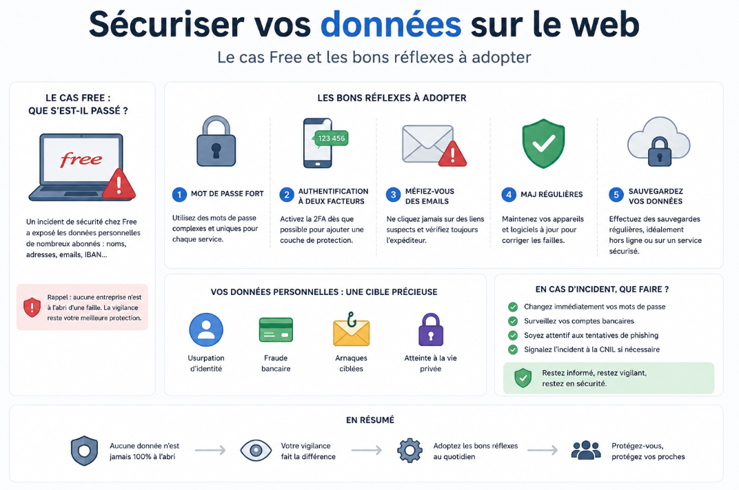 Sécuriser vos données sur le web : le cas Free et les bons réflexes à adopter