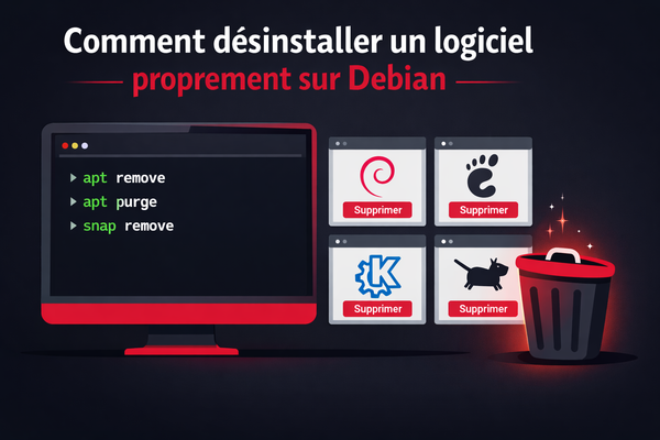 Comment désinstaller un logiciel proprement sur Debian ?
