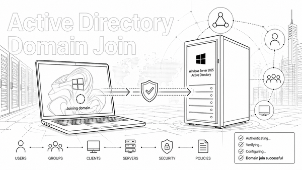 Intégrer des machines à un domaine Windows Server 2025
