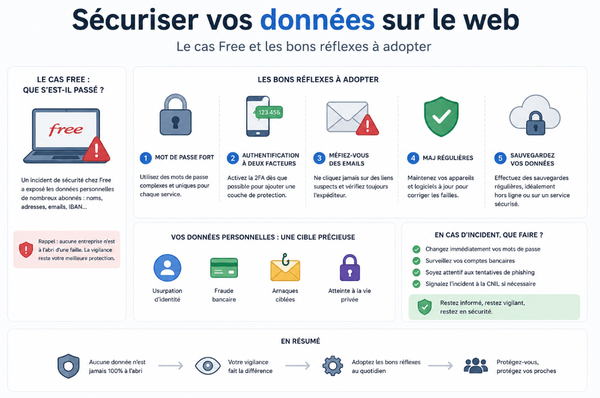 Sécuriser vos données sur le web : le cas Free et les bons réflexes à adopter